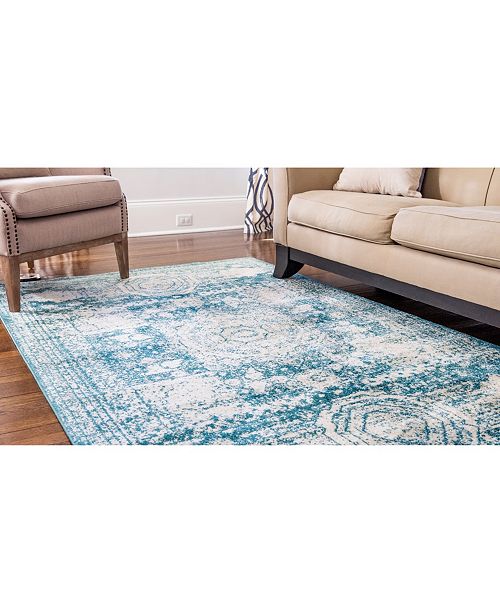 Bridgeport Home Mobley Mob2 Turquoise 10 X 14 Area Rug Reviews Rugs Macy S