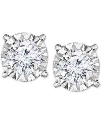 Diamond Stud Earrings (2 ct. t.w.) in 14k White, Yellow or Rose Gold