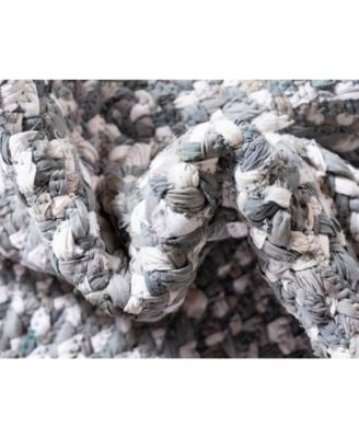 Bayshore Home Roari Cotton Braids Rcb1 6' x 9' Area Rug