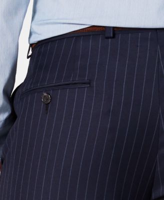 ralph lauren navy pinstripe suit