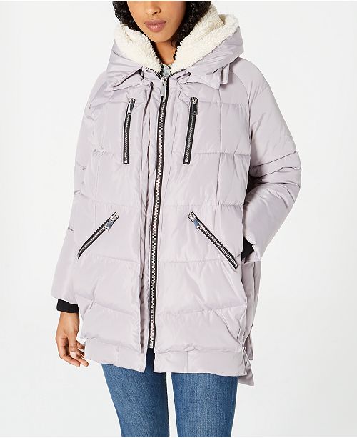 Halifax Oversized Hooded Fleece-Lined Puffer Coat
