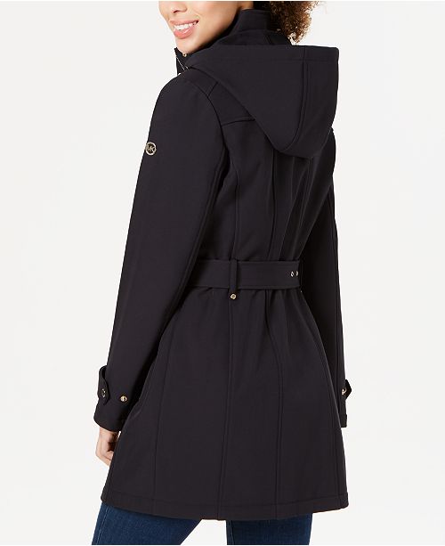 Michael Kors Hooded Belted Raincoat Created For Macy S Reviews