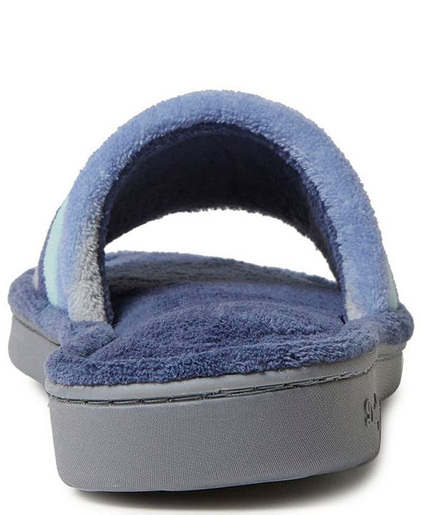 women's alice colorblocked microfiber terry slide slipper