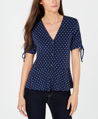 michael kors peplum top