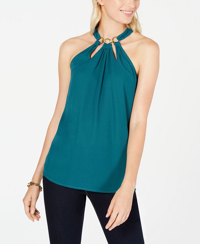 Michael Kors Triple ORing Halter Top Macy's