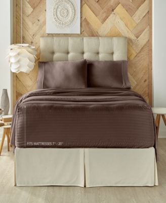 Royal Fit 300 Thread Count 100% Cotton 4-Pc. Sheet Set, Queen