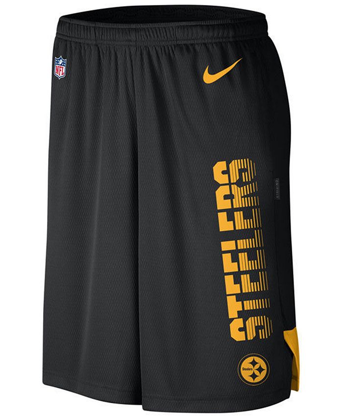 Nike Men's Pittsburgh Steelers Player Knit Breathe Shorts & Reviews ...