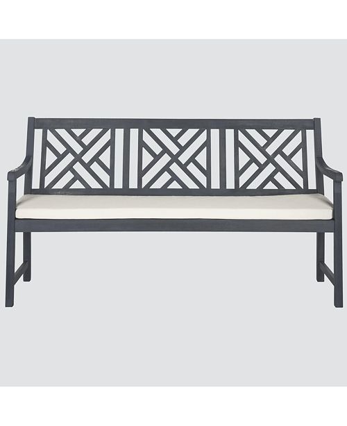 Amazon Com Safavieh Outdoor Collection Khara Bench Beach House