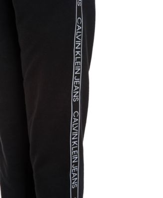 calvin klein logo tape jogger pants