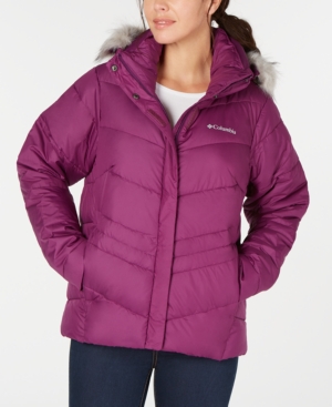 Columbia Peak To Park Insulated Faux-fur-trim Jacket In ...