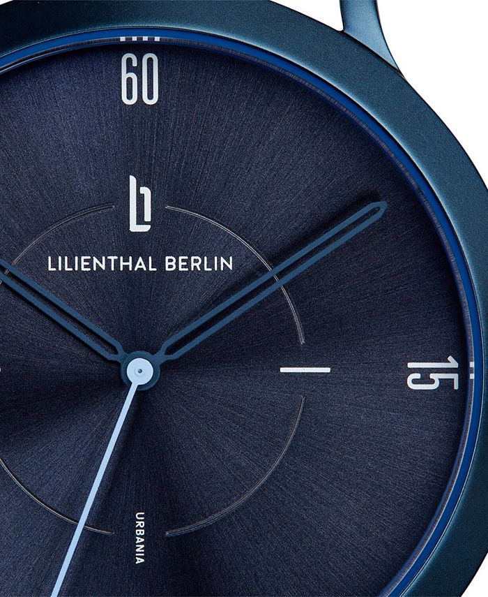 Lilienthal Berlin Urbania All Blue Leather Watch 40mm Macy's