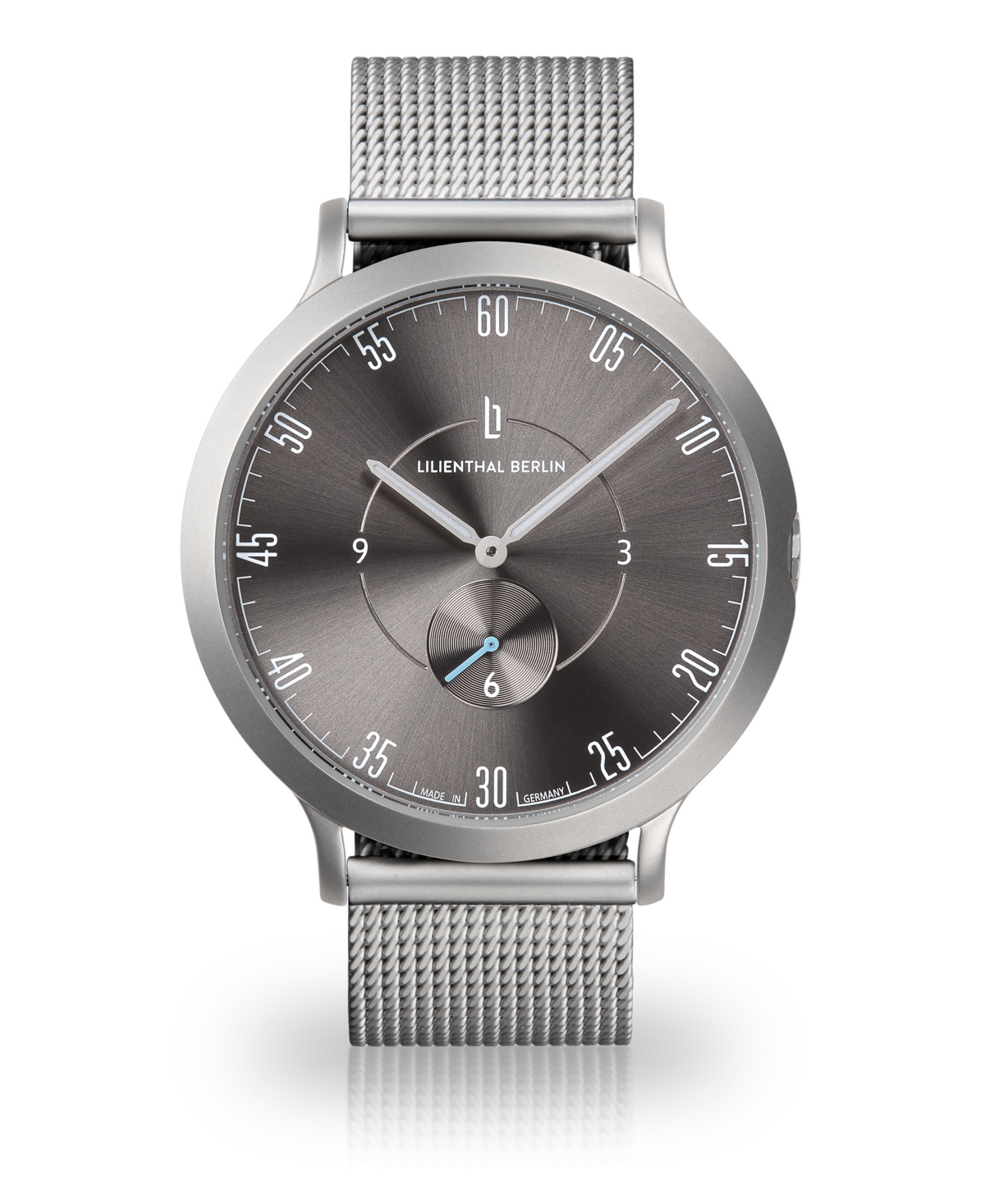 Lilienthal Berlin L1 All Silver Mesh Watch 42mm