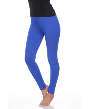 White Mark Solid Leggings