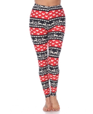 White Mark Women's One Size Fits Most Printed Leggings
