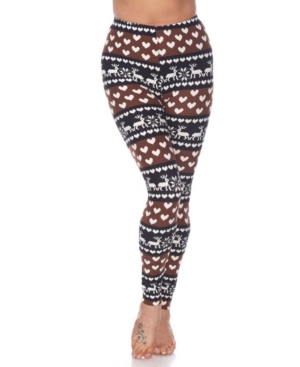 White Mark Women's One Size Fits Most Printed Leggings