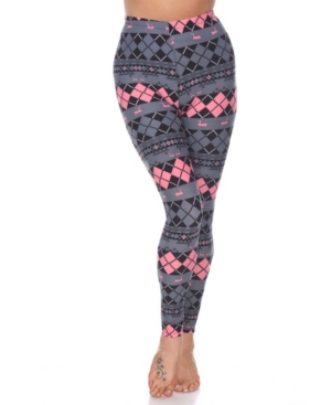 White Mark Women's One Size Fits Most Printed Leggings