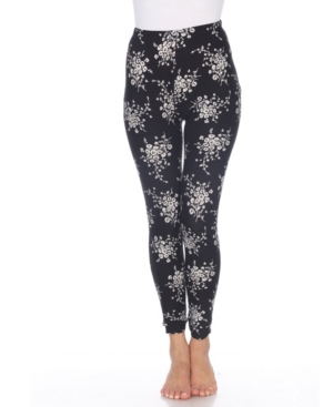 White Mark Women's One Size Fits Most Printed Leggings