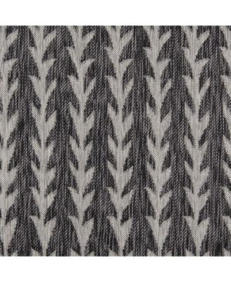 Novogratz Villa Vi-02 Charcoal 3'3" x 5' Outdoor Area Rug