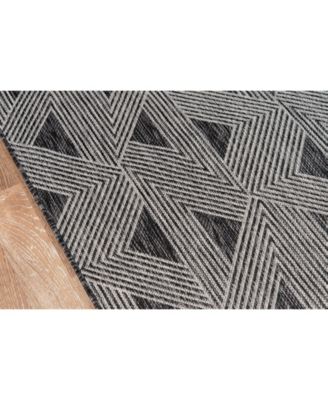 Novogratz Villa Vi-06 Charcoal 6'7" x 9'6" Outdoor Area Rug