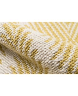 River Riv-1 Machine-Washable Beacon Citron 3'6" x 5'6" Area Rug