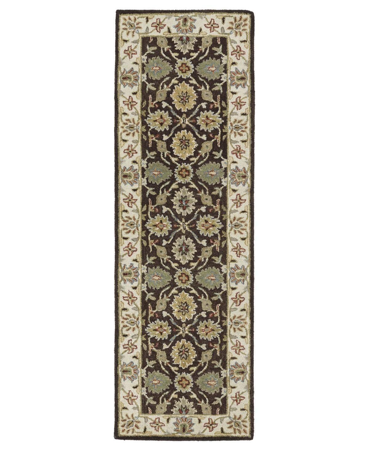 Kaleen Solomon Elijah-51 Brown 2'6in x 8' Runner Rug - Brown