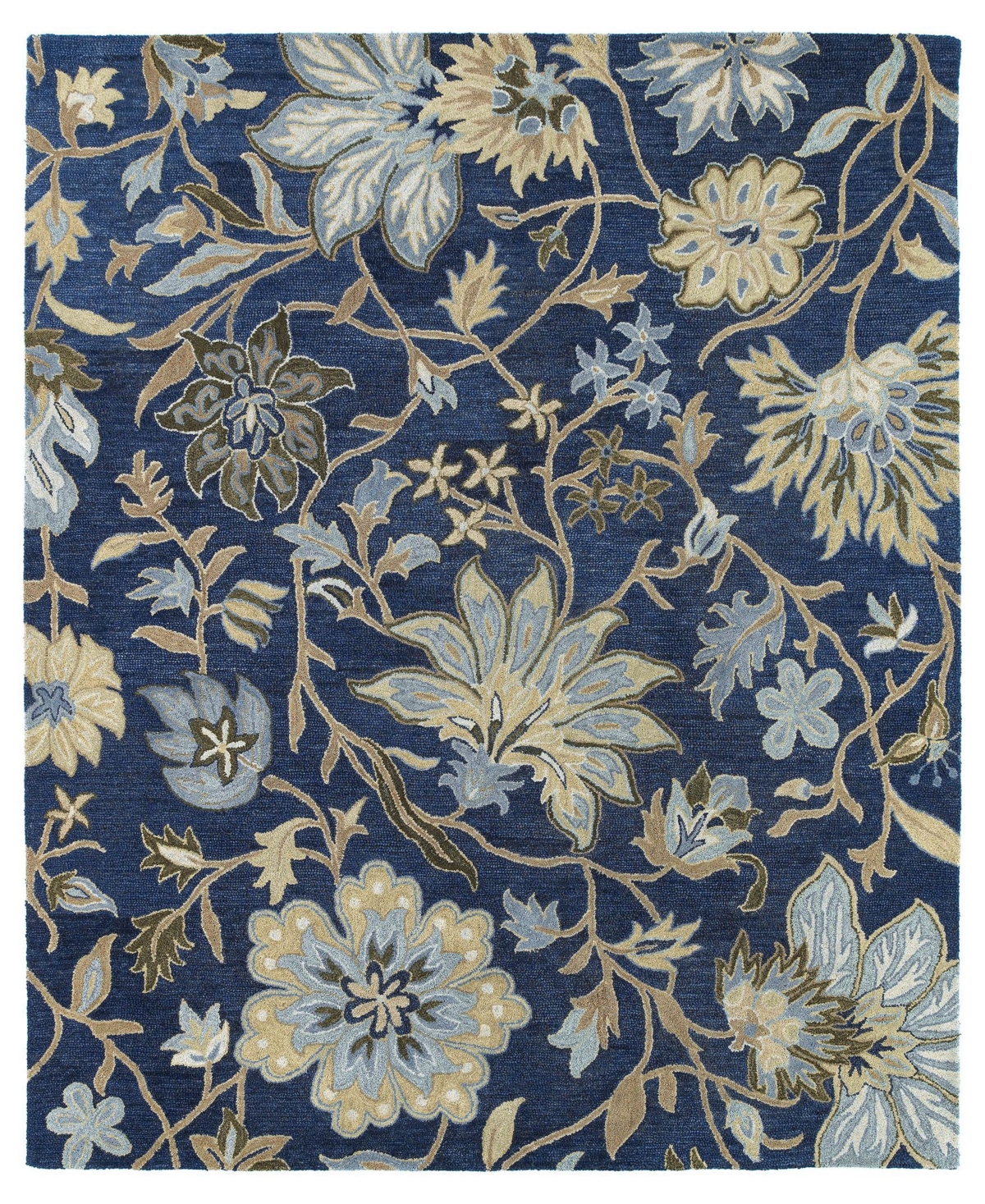 Kaleen Brooklyn Brody-04 Blue 8' x 11' Area Rug - Blue