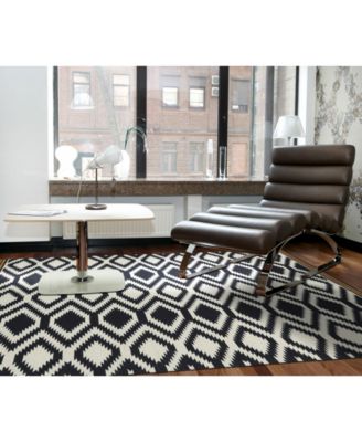 Kaleen Nomad NOM04-02 Black 2'6" x 8' Runner Rug