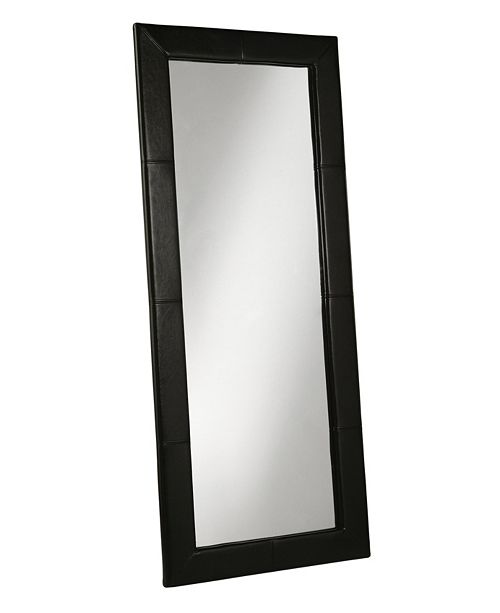 Abbyson Living Kiowa White Leather Floor Mirror Reviews All