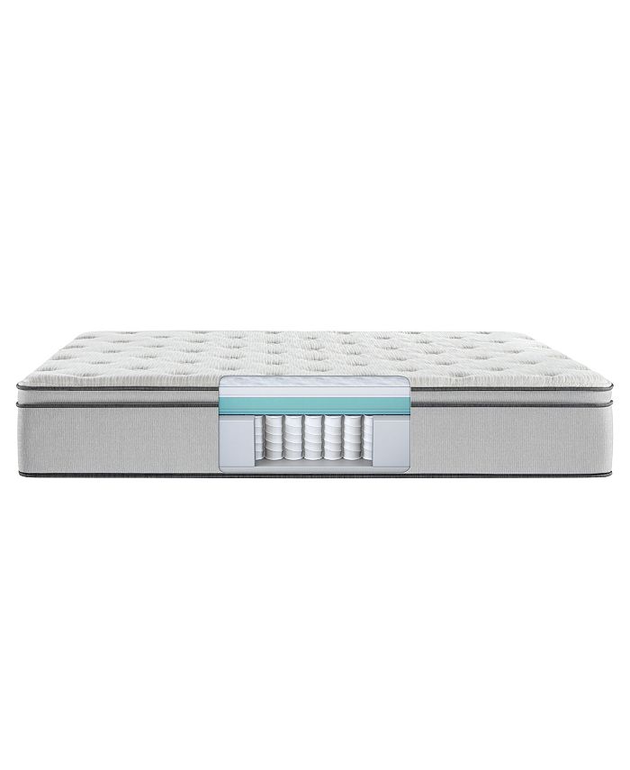 Beautyrest - BR800 13.5" Plush Pillow Top Mattress Set- Twin