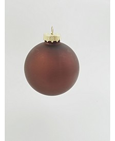 4" Glass Christmas Ornaments - Box of 6