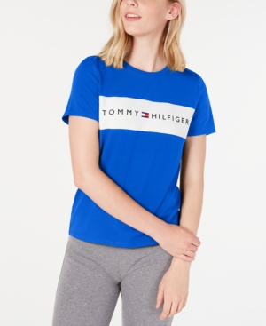 Tommy Hilfiger Sport Colorblocked Logo T-shirt In Lapis | ModeSens