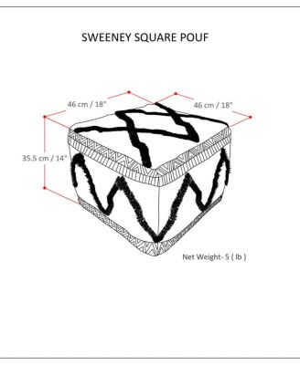 Sweeny Square Pouf
