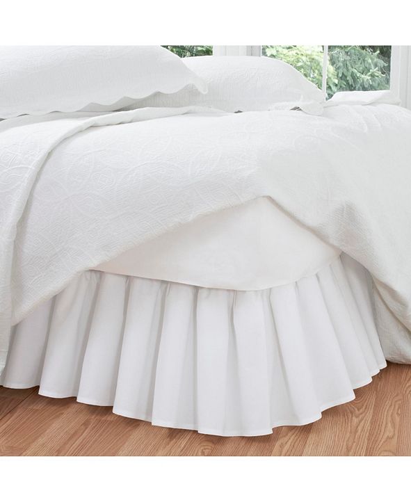 Fresh Ideas Ruffled Poplin Queen Bed Skirt & Reviews Sheets