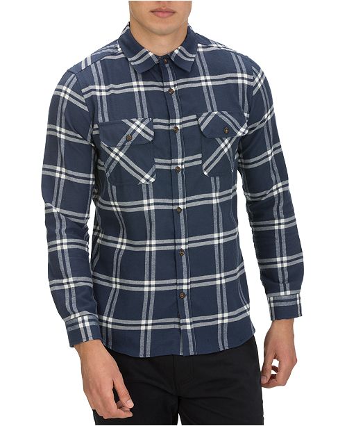 Hurley Men S Dri Fit Salinger Plaid Long Sleeve Shirt Reviews