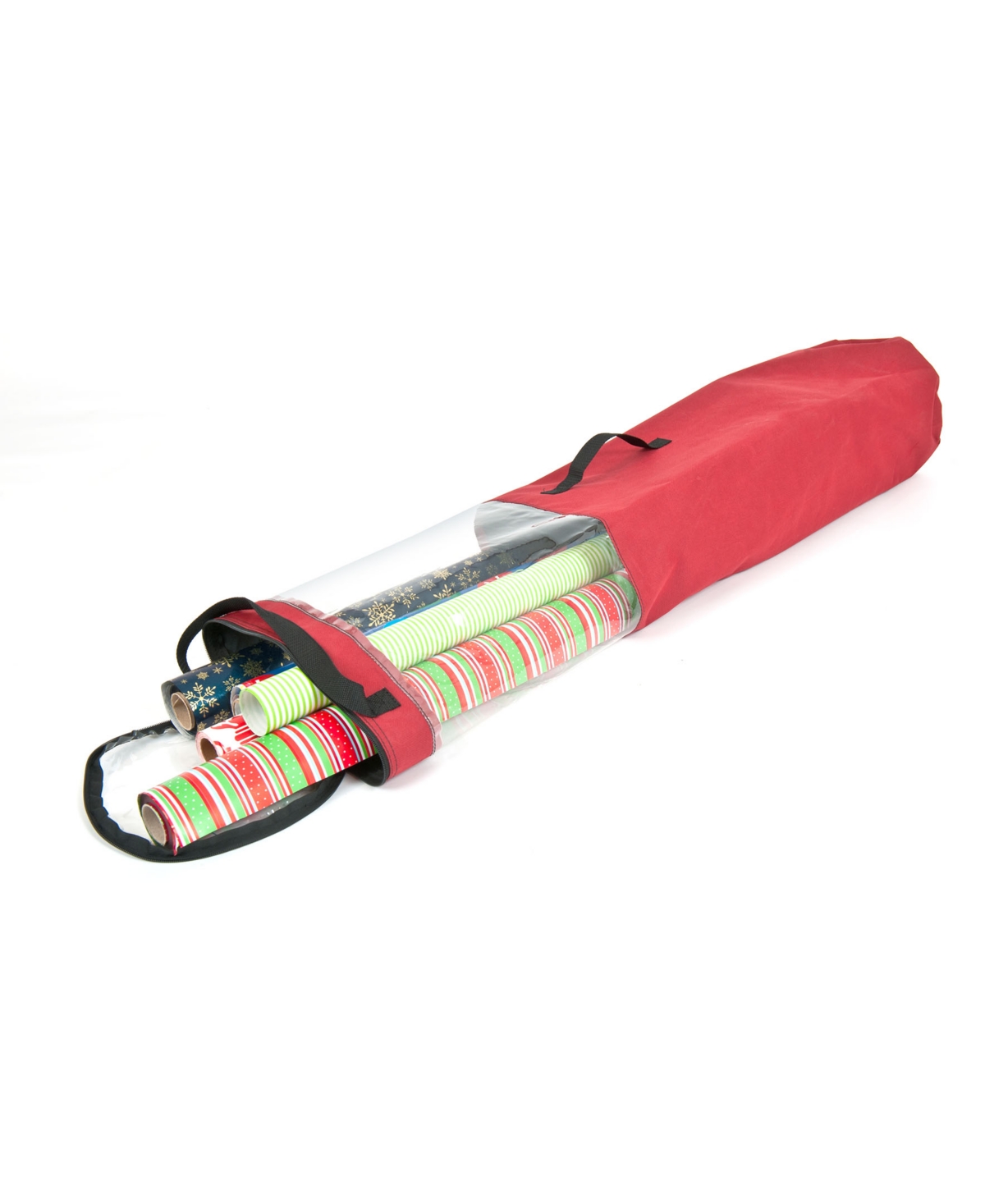 Christmas Wrapping Paper Storage Container - Red