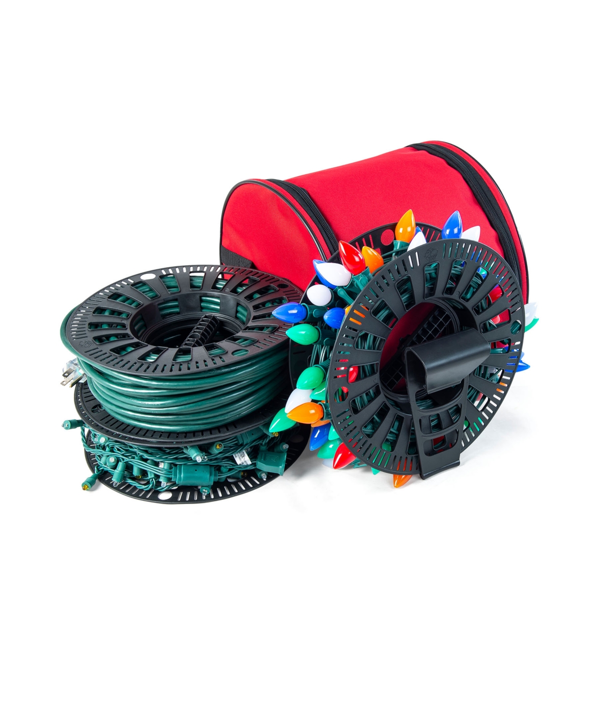 Christmas Light Storage Reels and Organizer - Red