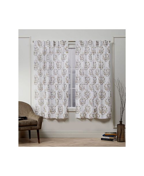 Exclusive Home Nicole Miller Tabitha Damask Print Cotton Hidden