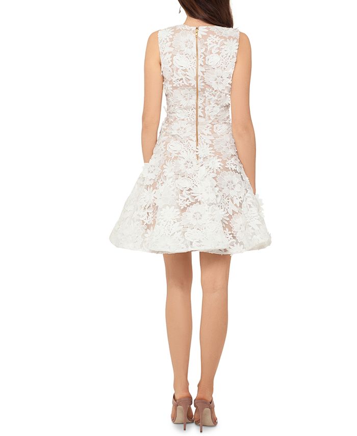 Betsy & Adam Lace Fit & Flare Dress - Macy's