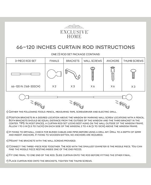 Exclusive Home Prism 1 Quot Curtain Rod And Coordinating