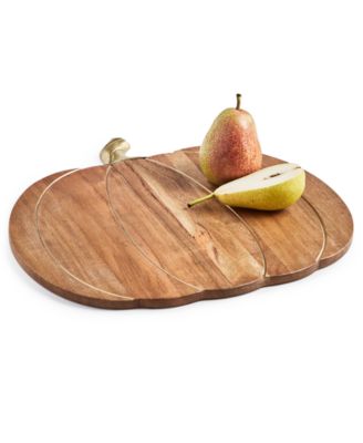 Martha Stewart Collection - Harvest Wood Pumpkin Charger