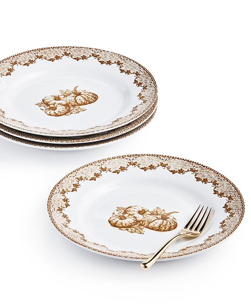 Martha Stewart Collection Harvest Salad Plates Set Of 4 Created