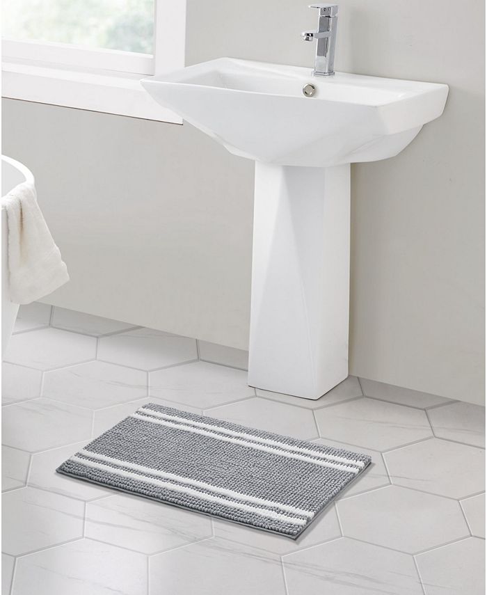 VCNY Home Stripe Noodle 24 x 60 Bath Rug - Macy's