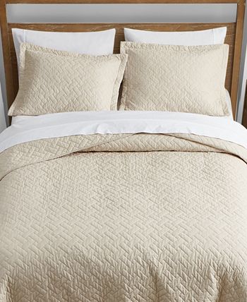 Tommy Bahama Home - Tommy Bahama Solid Dune Reversible 3-Piece King Quilt Set