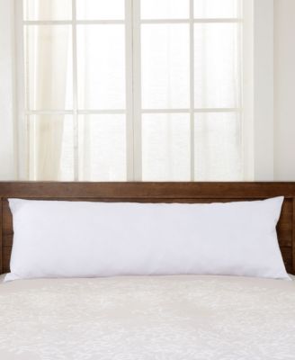 Hypoallergenic Down Alternative Side Body Pillow with Zippered Cover