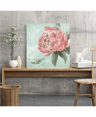 Peonies II 16" x 16" Gallery-Wrapped Canvas Wall Art