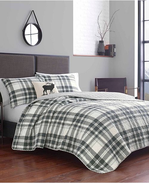 Eddie Bauer Coal Creek Plaid Comforter Set King Reviews