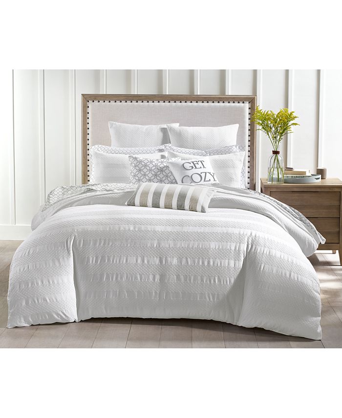 Charter Club Basket Stripe 3Pc. King Comforter Set, Created for Macy's Macy's