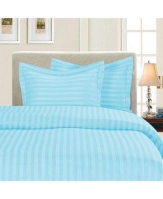 Luxurious Stripe Wrinkle-Free 3-Pc. Duvet Cover Set, Full/Queen