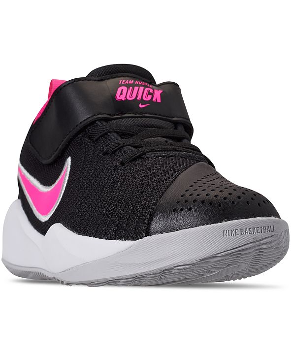 Nike Little Girls' Team Hustle Quick 2 Basketball Sneakers from Finish Line & Reviews Finish
