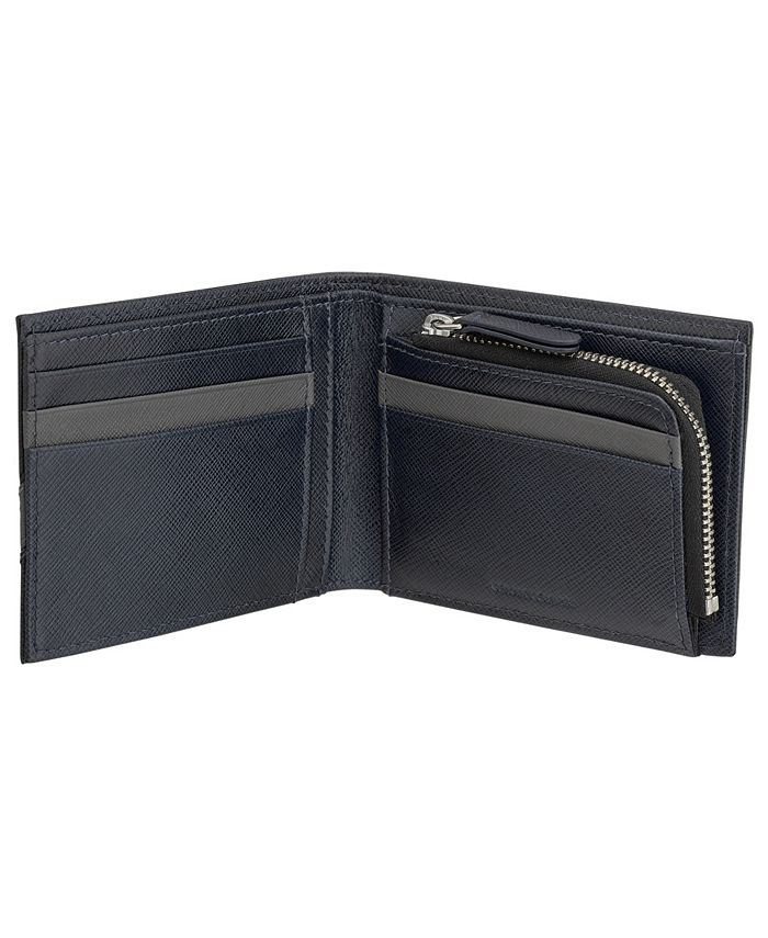 Samsonite Men's Shaded RFID Bi-Fold Wallet with Zip Pocket - Macy's
